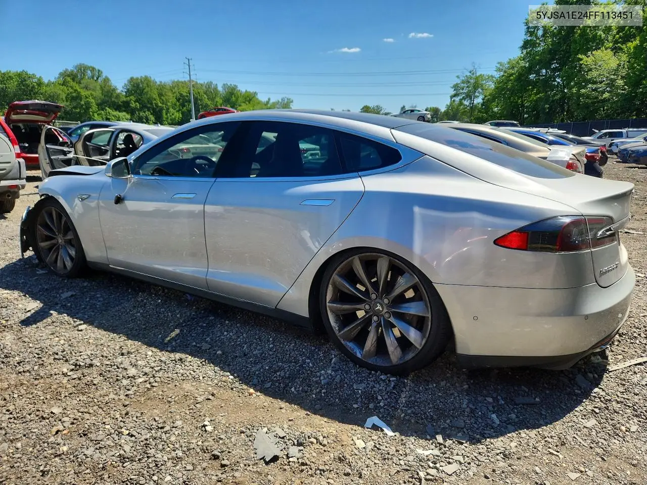 2015 Tesla Model S VIN: 5YJSA1E24FF113451 Lot: 56090946