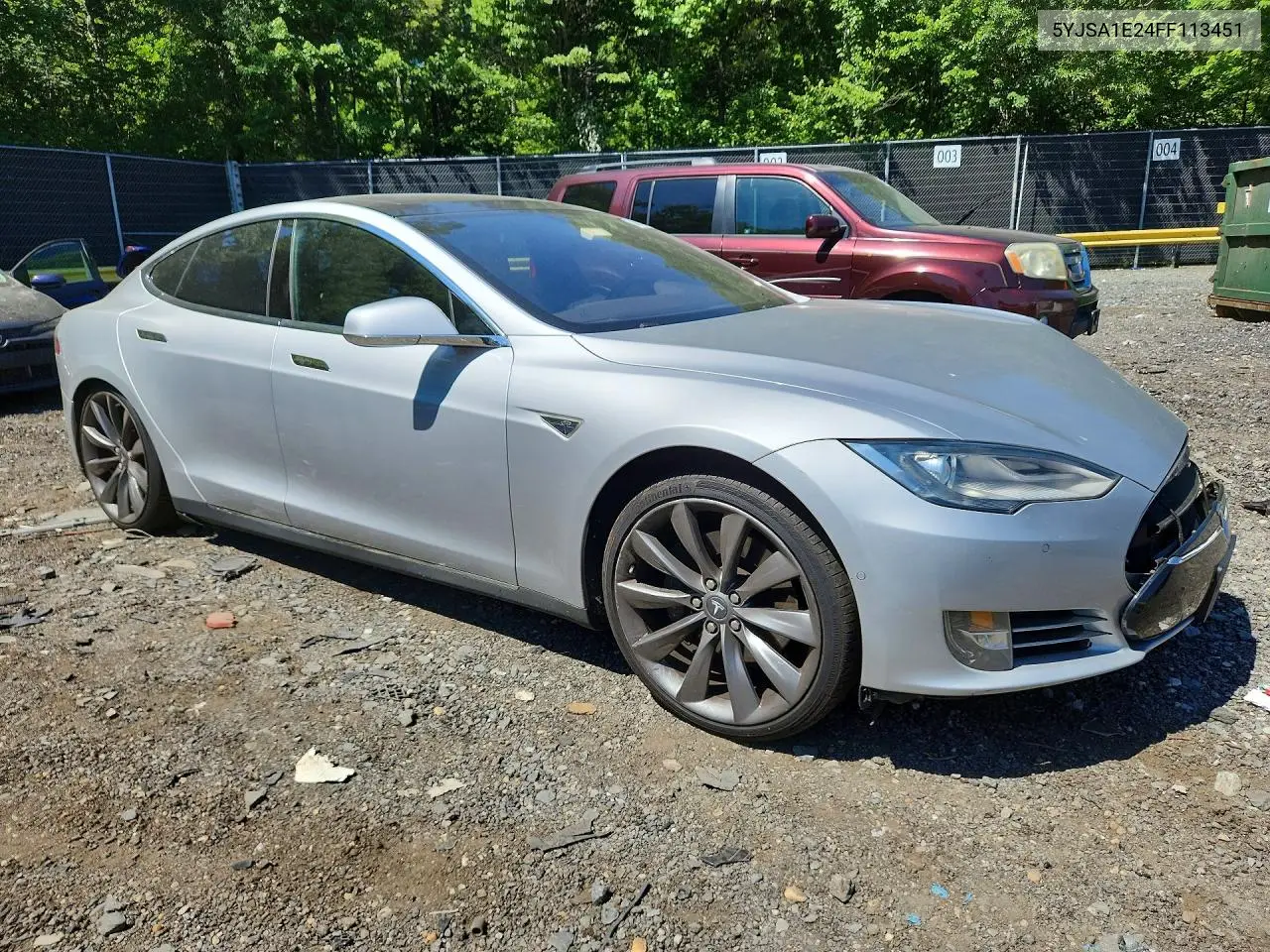 2015 Tesla Model S VIN: 5YJSA1E24FF113451 Lot: 56090946