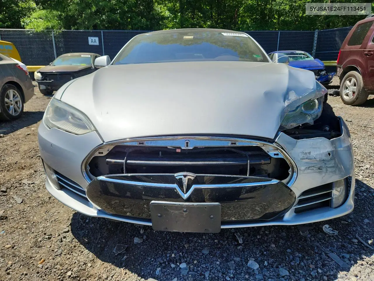 2015 Tesla Model S VIN: 5YJSA1E24FF113451 Lot: 56090946