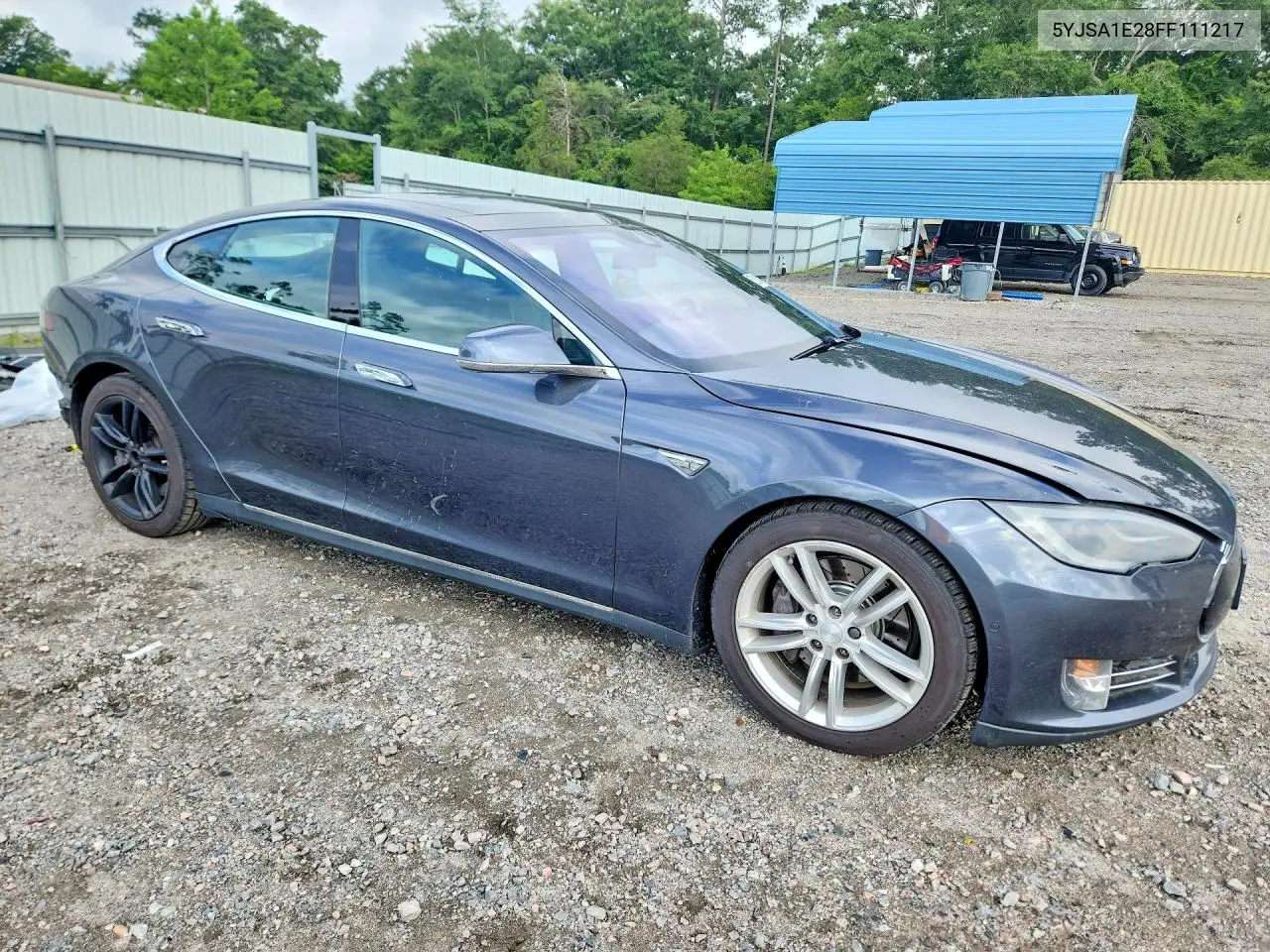 2015 Tesla Model S VIN: 5YJSA1E28FF111217 Lot: 57264186