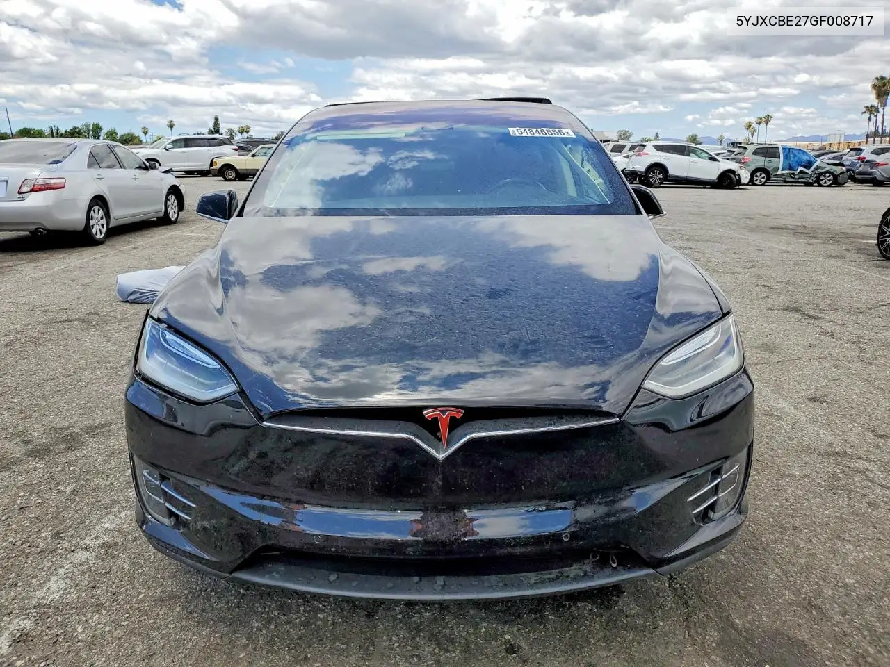 2016 Tesla Model X VIN: 5YJXCBE27GF008717 Lot: 54846556
