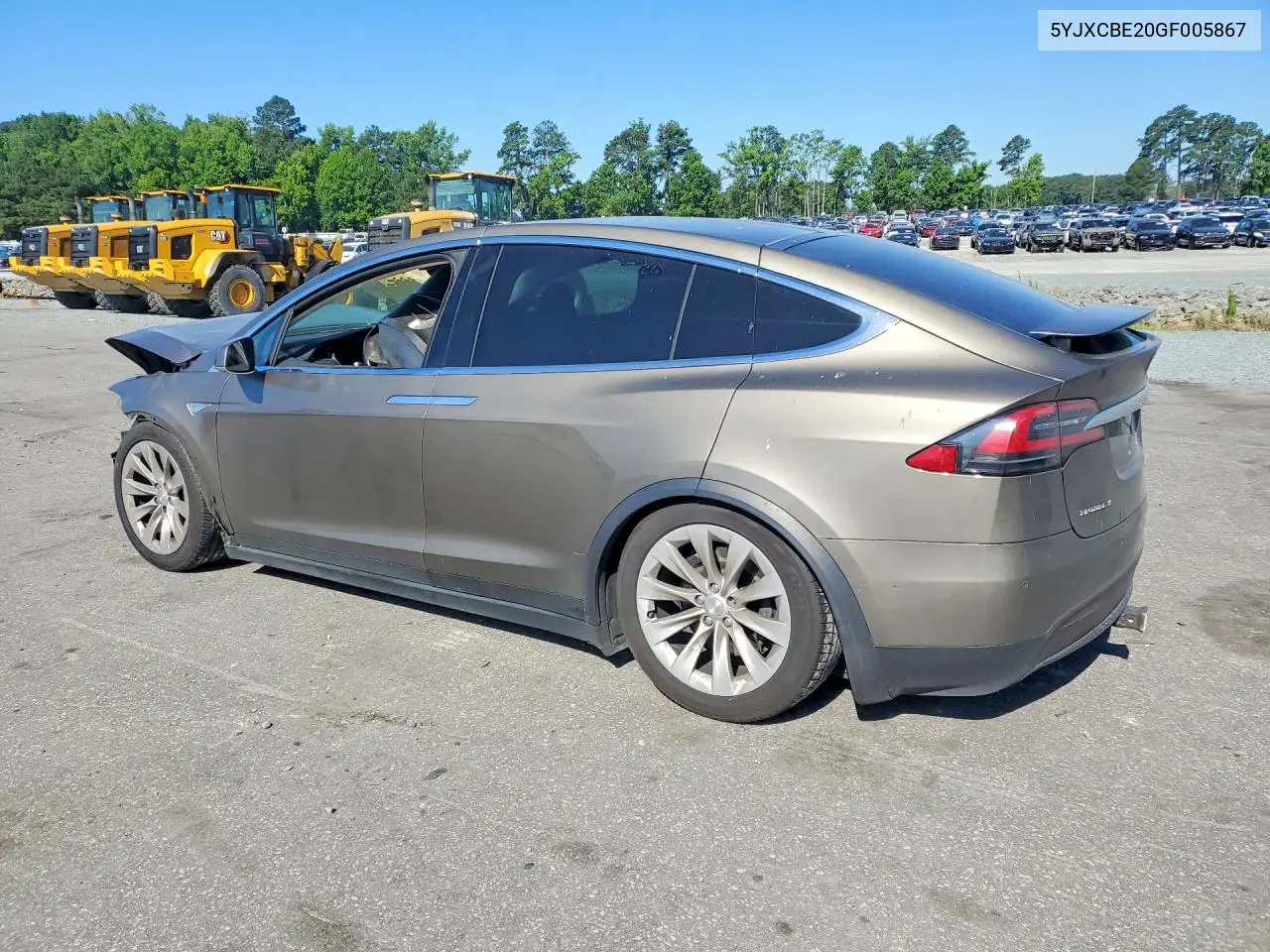 2016 Tesla Model X VIN: 5YJXCBE20GF005867 Lot: 55999826