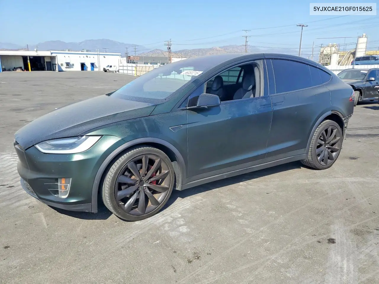 2016 Tesla Model X VIN: 5YJXCAE21GF015625 Lot: 56080216