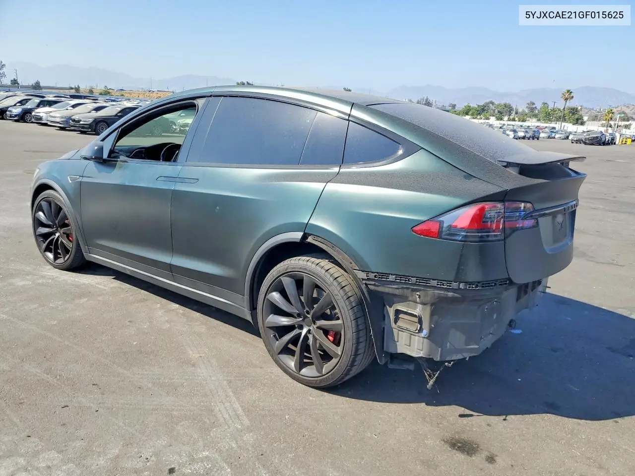 2016 Tesla Model X VIN: 5YJXCAE21GF015625 Lot: 56080216
