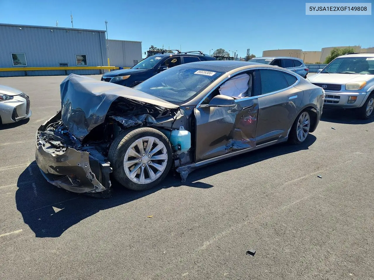 2016 Tesla Model S VIN: 5YJSA1E2XGF149808 Lot: 56639386