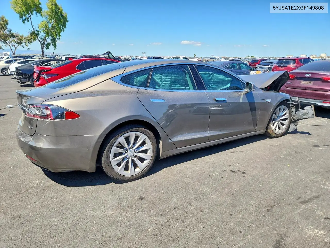 2016 Tesla Model S VIN: 5YJSA1E2XGF149808 Lot: 56639386