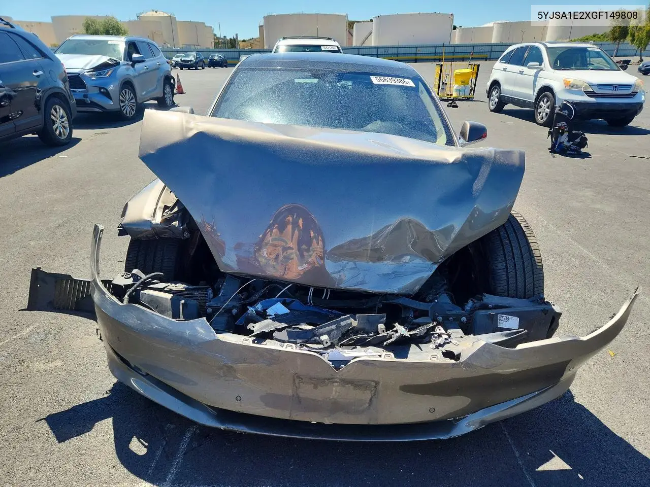 2016 Tesla Model S VIN: 5YJSA1E2XGF149808 Lot: 56639386