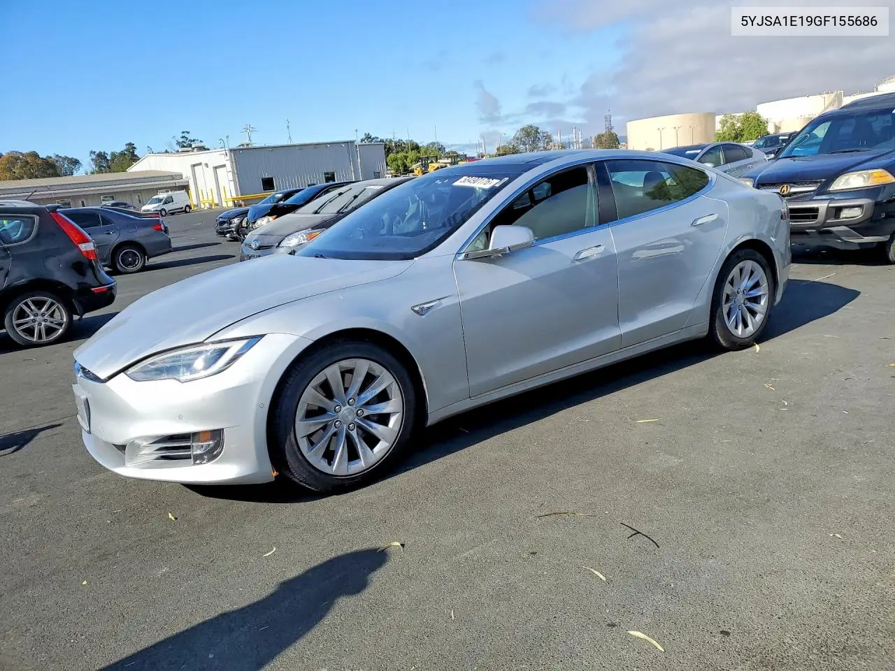 2016 Tesla Model S VIN: 5YJSA1E19GF155686 Lot: 58490176