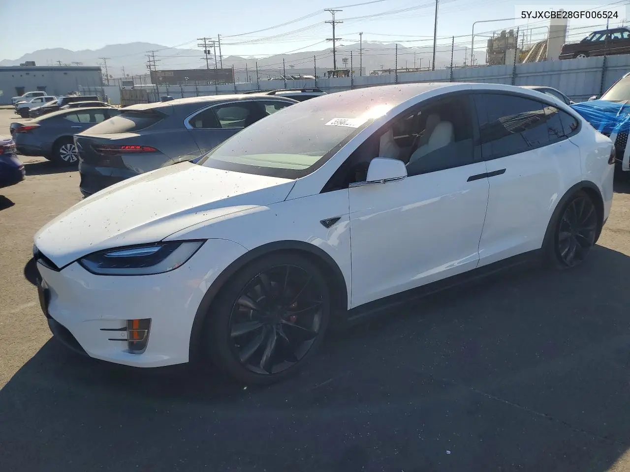 2016 Tesla Model X VIN: 5YJXCBE28GF006524 Lot: 59986226
