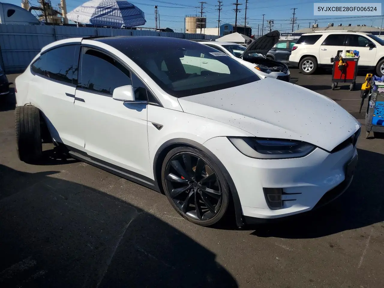 2016 Tesla Model X VIN: 5YJXCBE28GF006524 Lot: 59986226