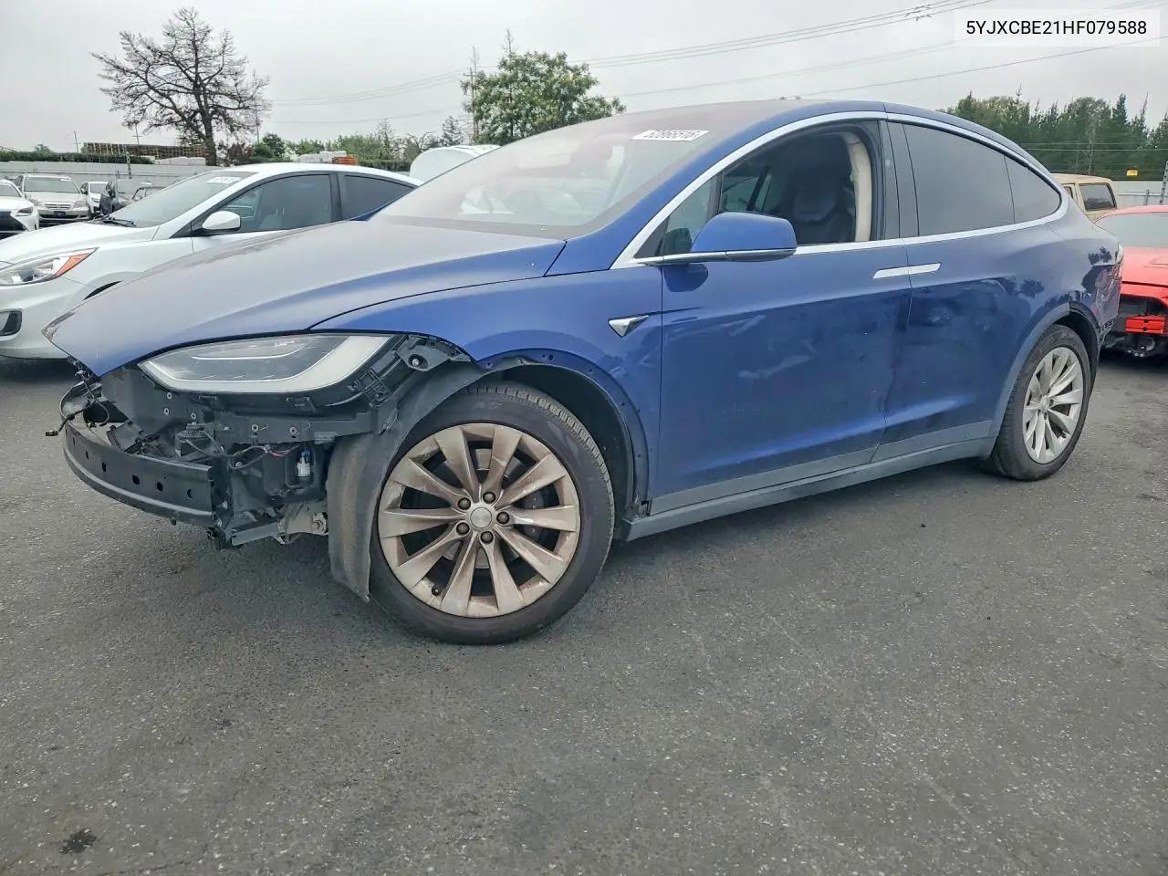 2017 Tesla Model X VIN: 5YJXCBE21HF079588 Lot: 52866516