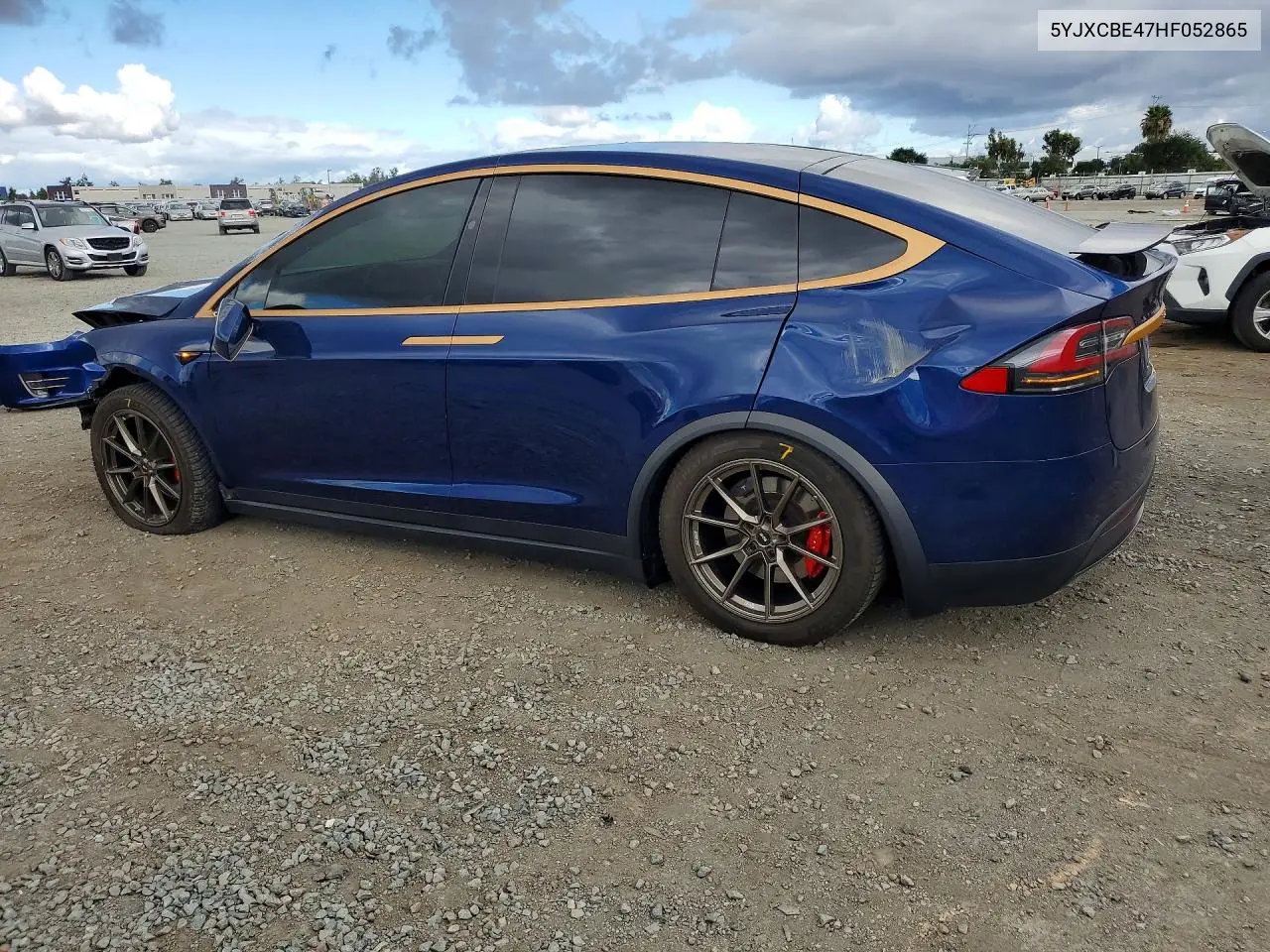2017 Tesla Model X VIN: 5YJXCBE47HF052865 Lot: 55106146