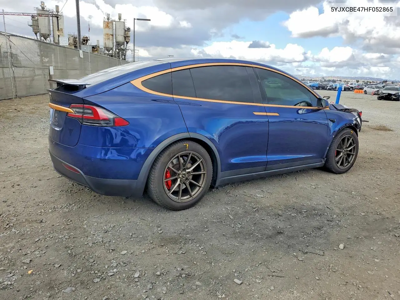 2017 Tesla Model X VIN: 5YJXCBE47HF052865 Lot: 55106146