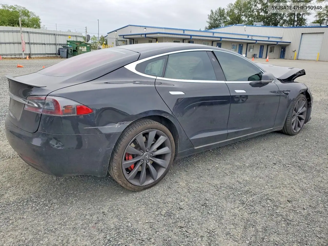 2017 Tesla Model S VIN: 5YJSA1E47HF190948 Lot: 56501776