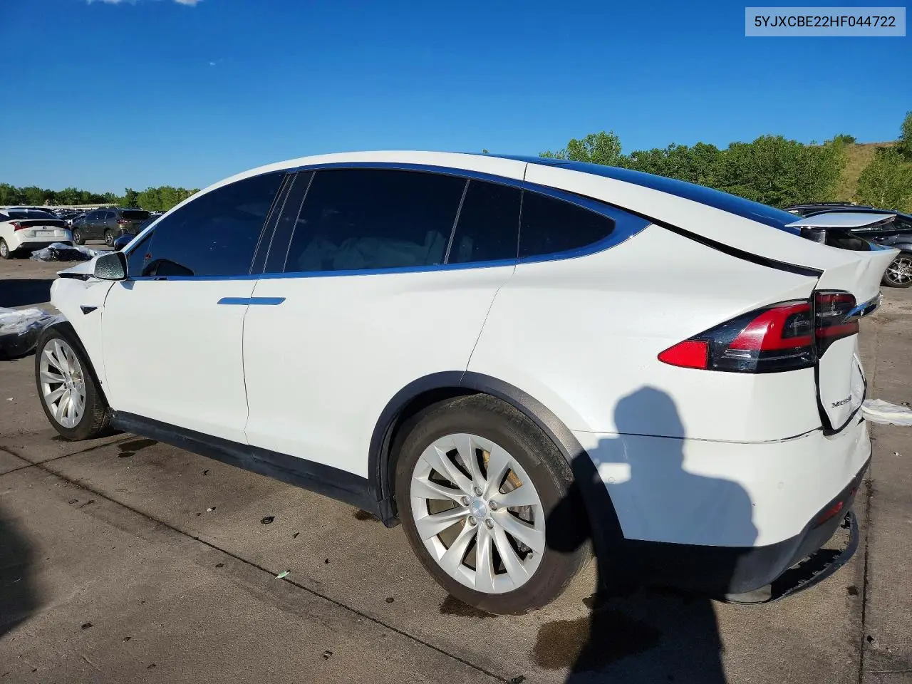 2017 Tesla Model X VIN: 5YJXCBE22HF044722 Lot: 56644206