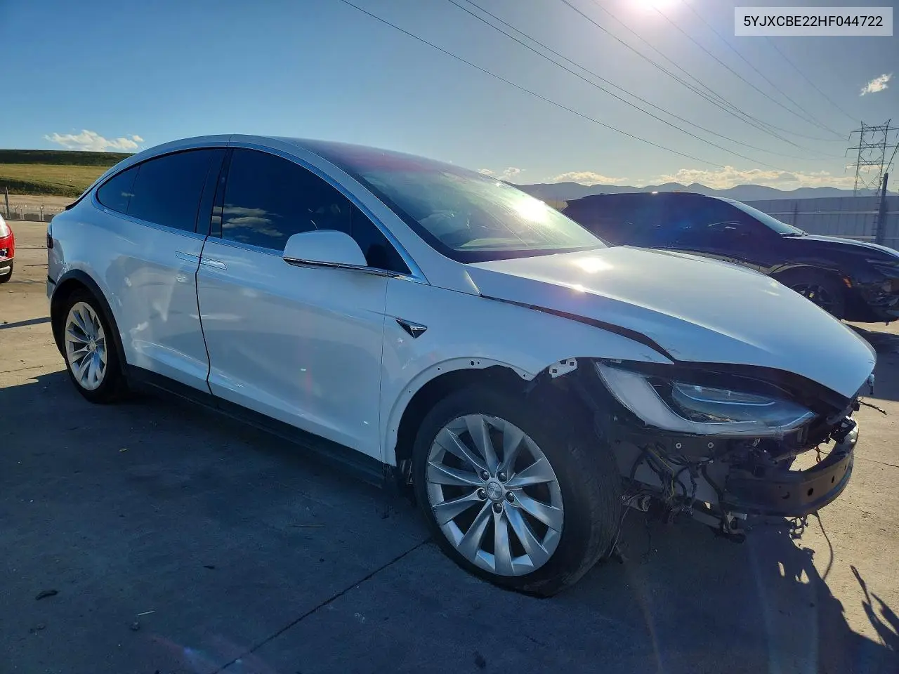 2017 Tesla Model X VIN: 5YJXCBE22HF044722 Lot: 56644206