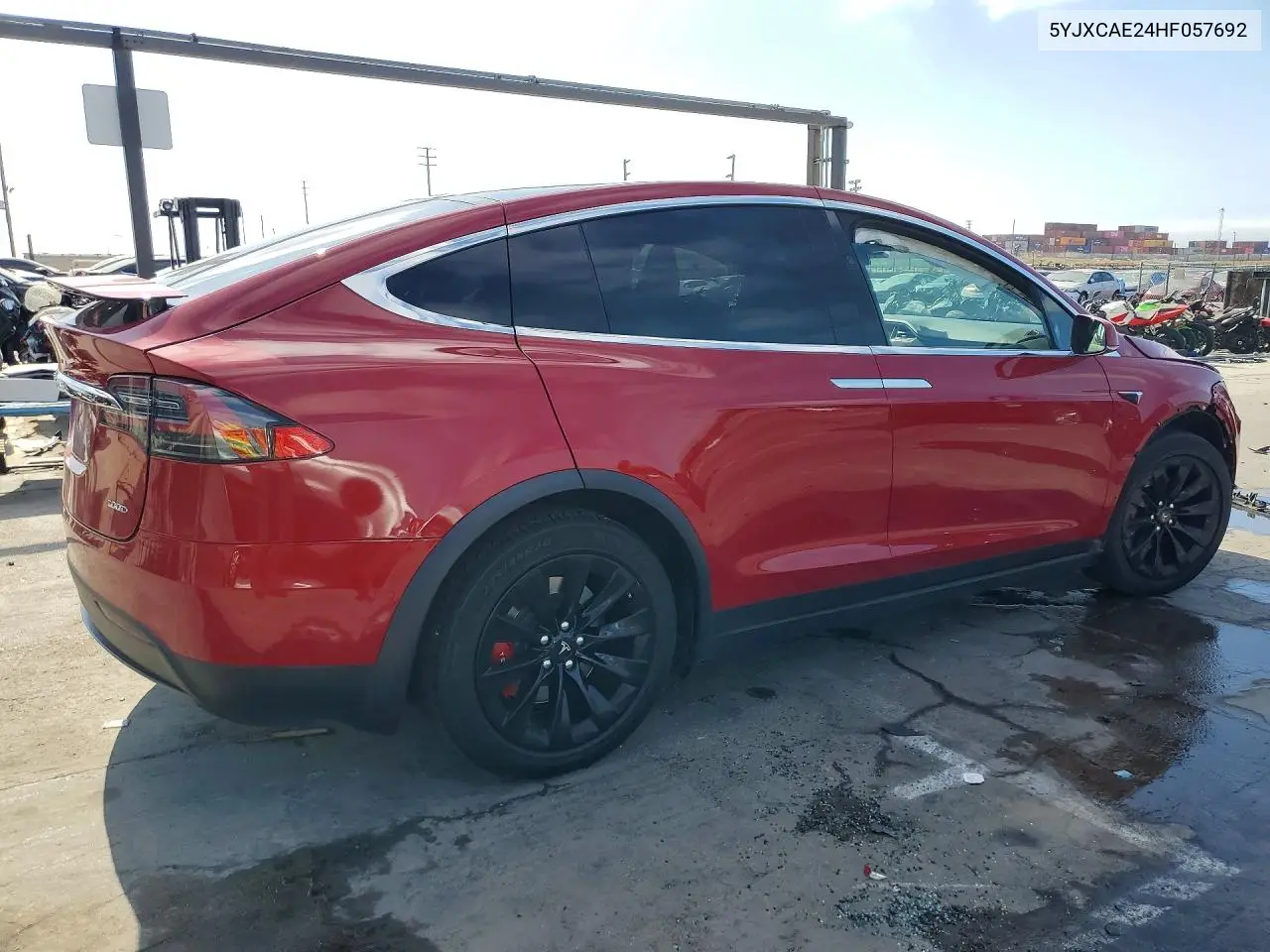 2017 Tesla Model X VIN: 5YJXCAE24HF057692 Lot: 57806246