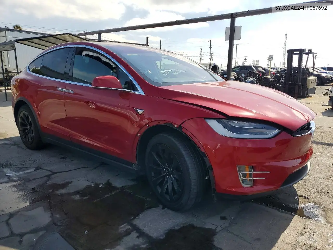 2017 Tesla Model X VIN: 5YJXCAE24HF057692 Lot: 57806246