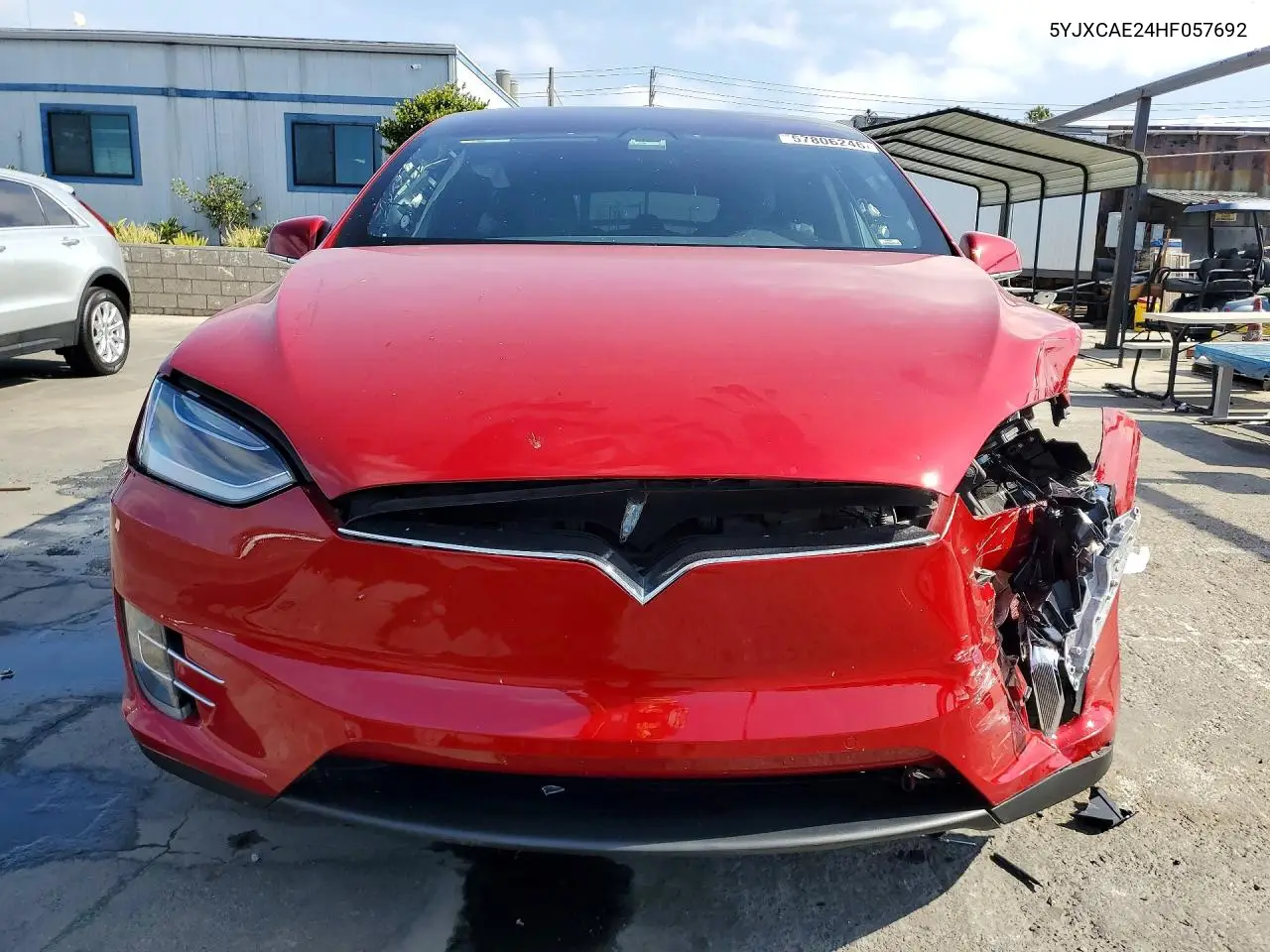 2017 Tesla Model X VIN: 5YJXCAE24HF057692 Lot: 57806246