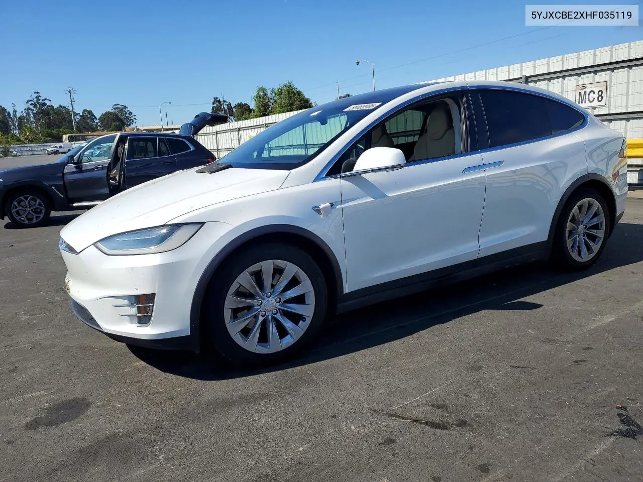2017 Tesla Model X VIN: 5YJXCBE2XHF035119 Lot: 58469986