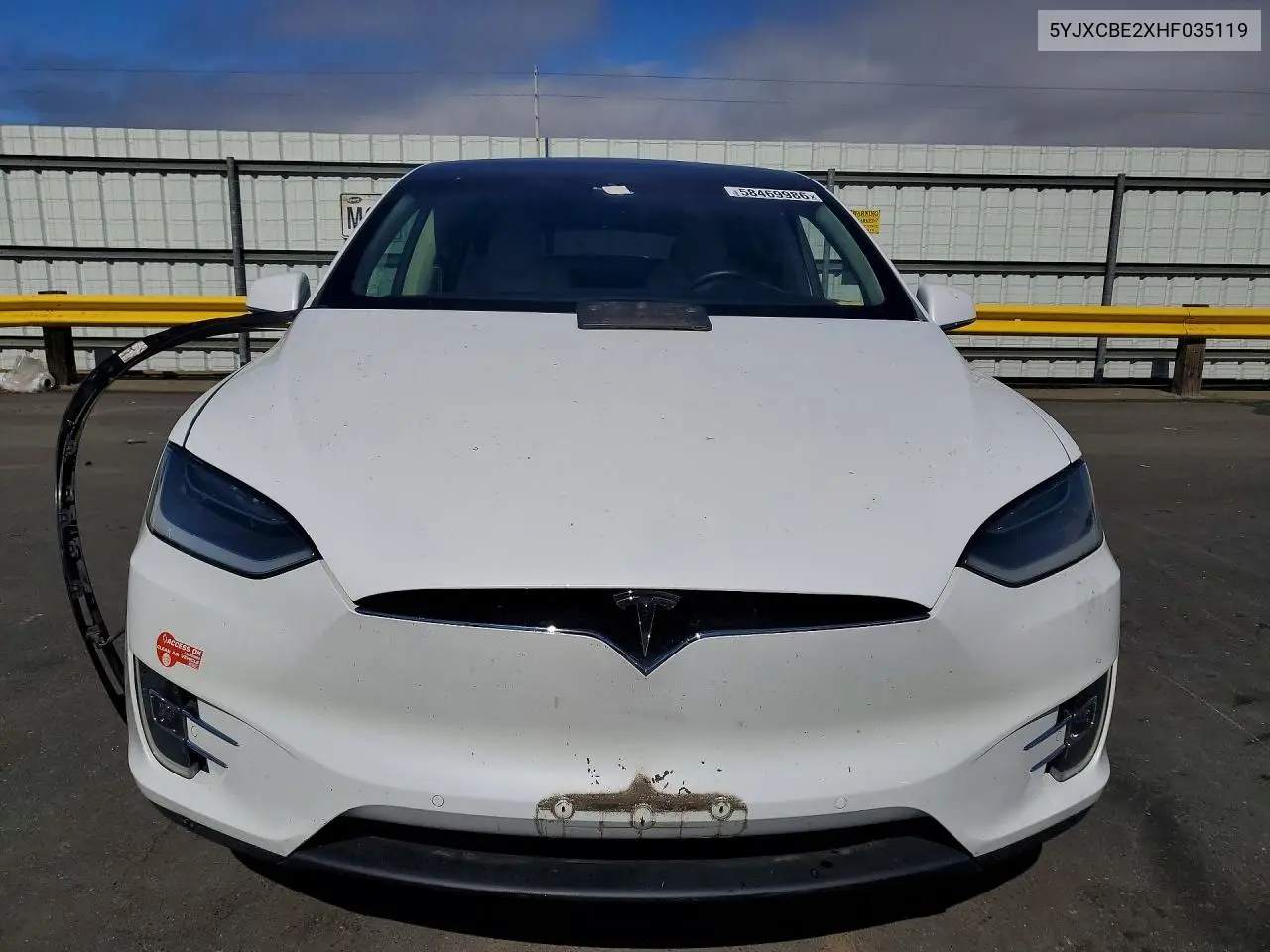 2017 Tesla Model X VIN: 5YJXCBE2XHF035119 Lot: 58469986