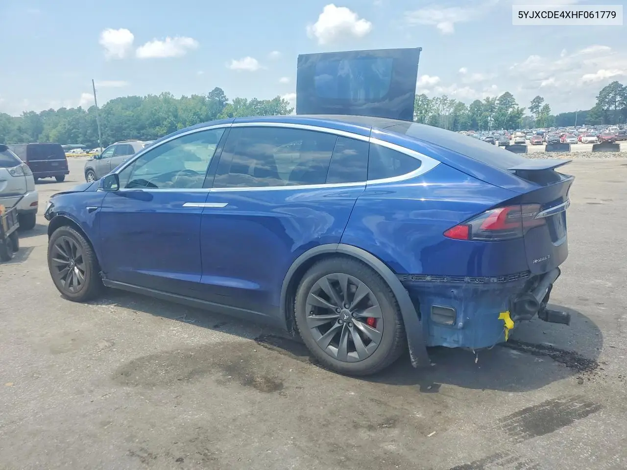 2017 Tesla Model X VIN: 5YJXCDE4XHF061779 Lot: 58942616