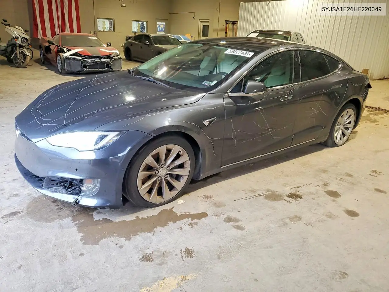 2017 Tesla Model S VIN: 5YJSA1E26HF220049 Lot: 59827486