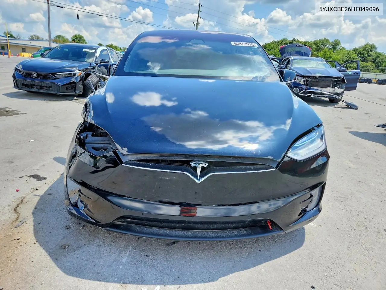 2017 Tesla Model X VIN: 5YJXCBE26HF049096 Lot: 60079576