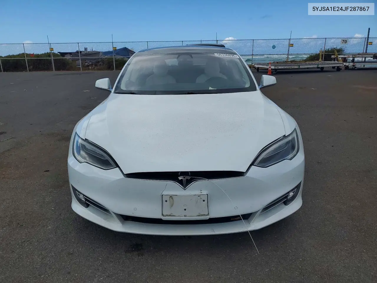 2018 Tesla Model S VIN: 5YJSA1E24JF287867 Lot: 56336896