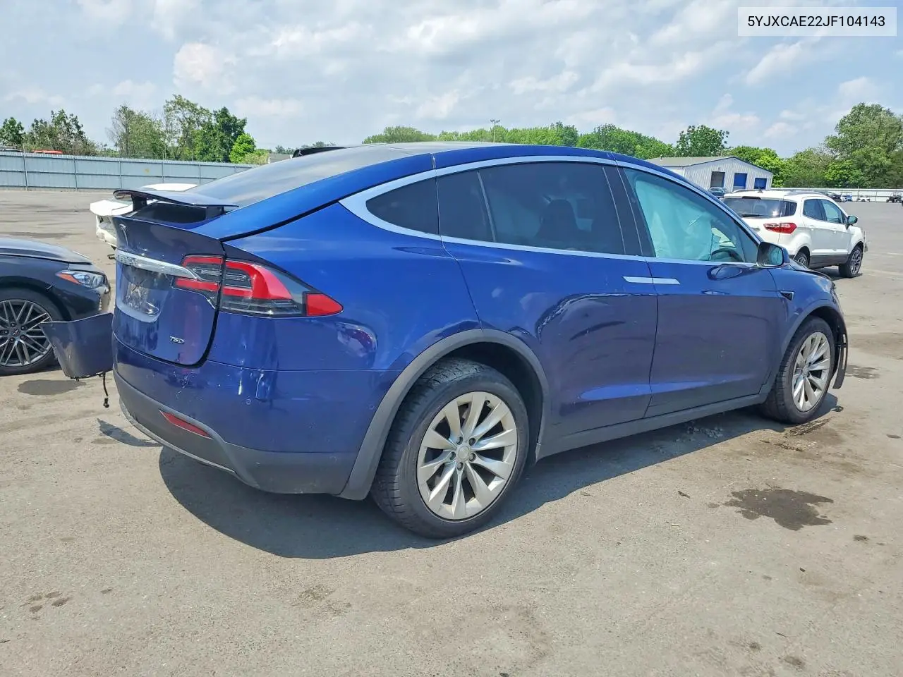 2018 Tesla Model X VIN: 5YJXCAE22JF104143 Lot: 56614006
