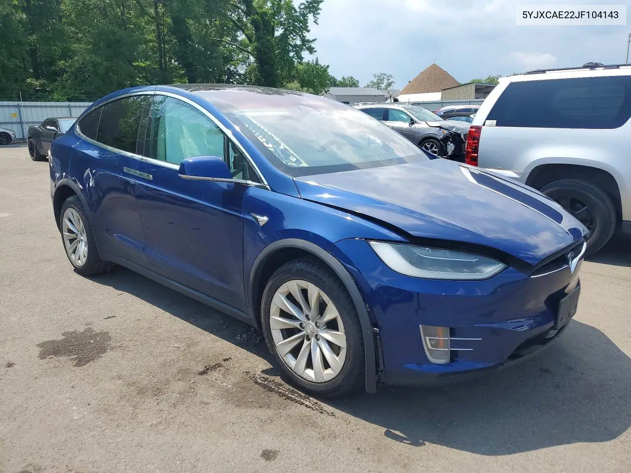 2018 Tesla Model X VIN: 5YJXCAE22JF104143 Lot: 56614006
