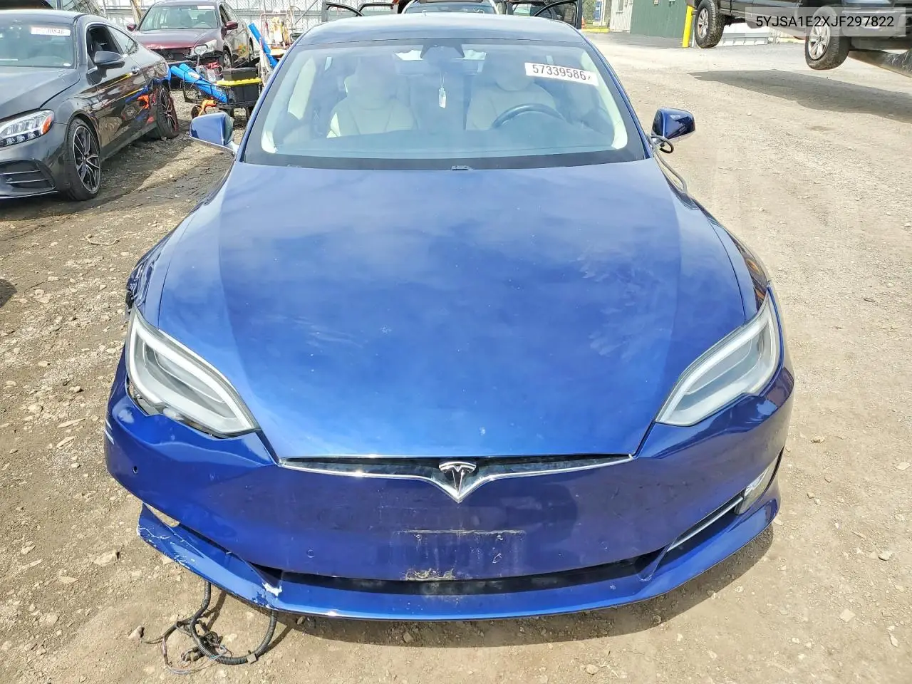 2018 Tesla Model S VIN: 5YJSA1E2XJF297822 Lot: 57339586