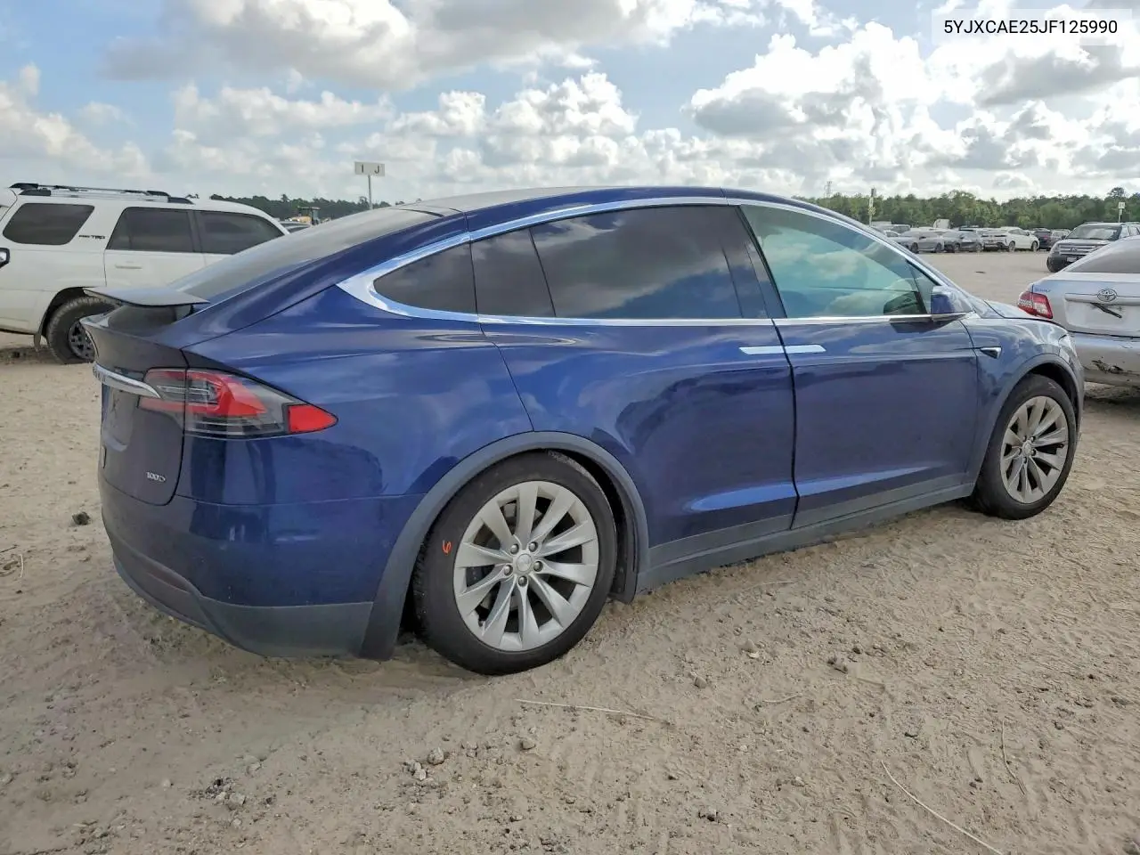 2018 Tesla Model X VIN: 5YJXCAE25JF125990 Lot: 57560206