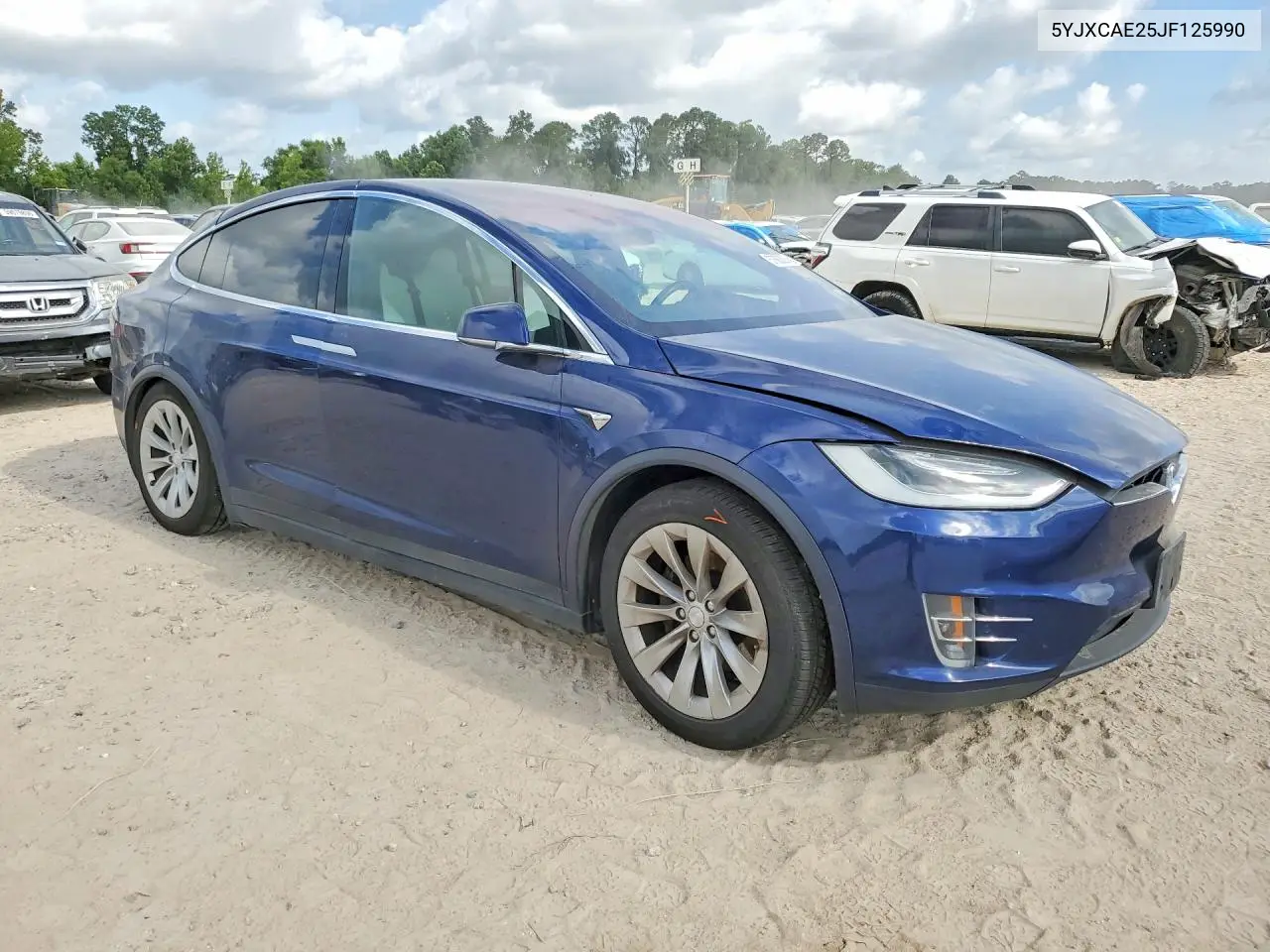 2018 Tesla Model X VIN: 5YJXCAE25JF125990 Lot: 57560206