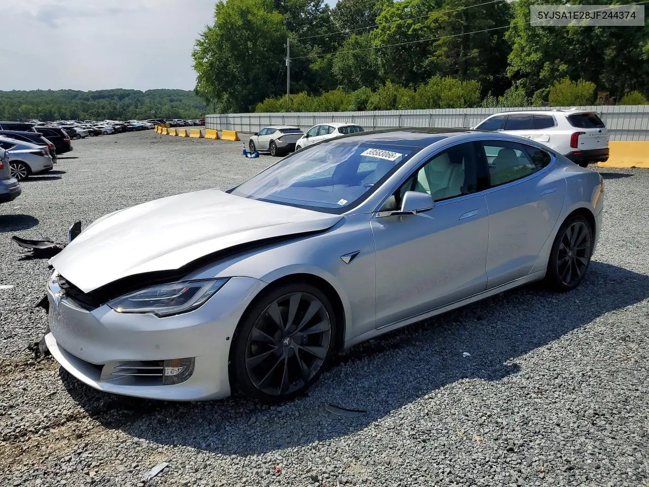 2018 Tesla Model S VIN: 5YJSA1E28JF244374 Lot: 59583066
