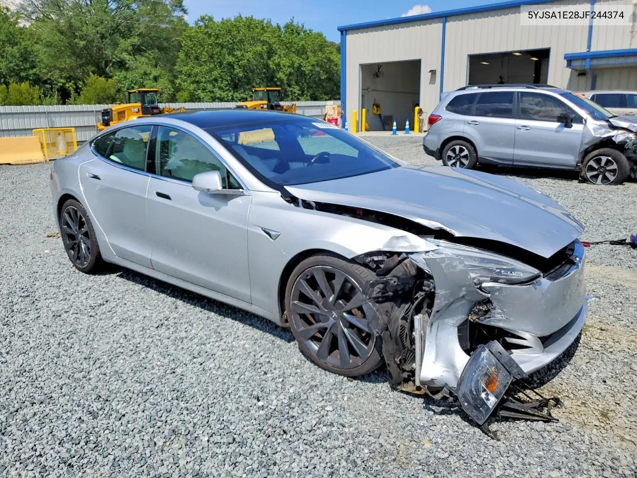2018 Tesla Model S VIN: 5YJSA1E28JF244374 Lot: 59583066