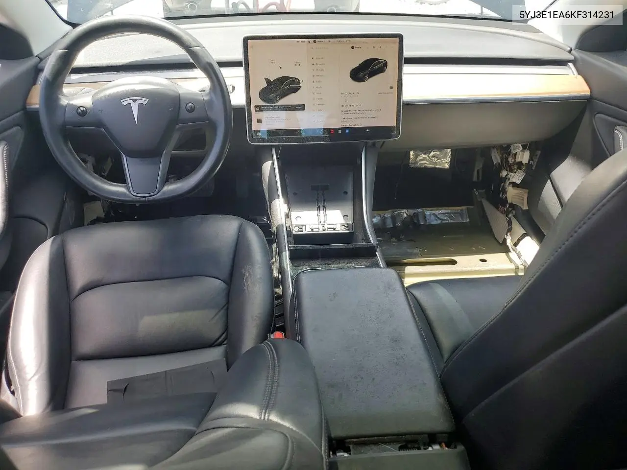 2019 Tesla Model 3 VIN: 5YJ3E1EA6KF314231 Lot: 54013466