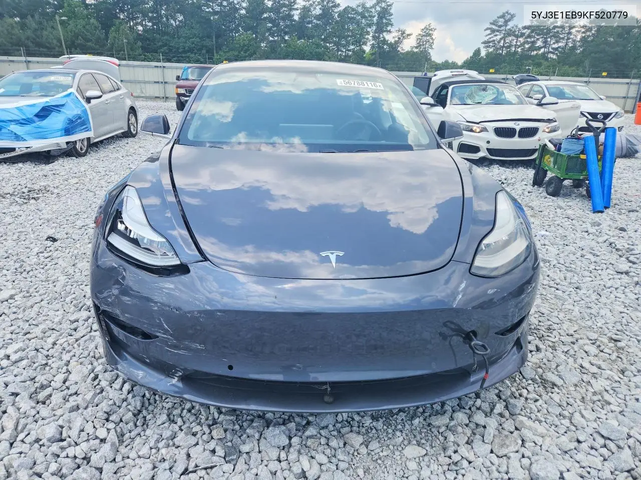 2019 Tesla Model 3 VIN: 5YJ3E1EB9KF520779 Lot: 56788116