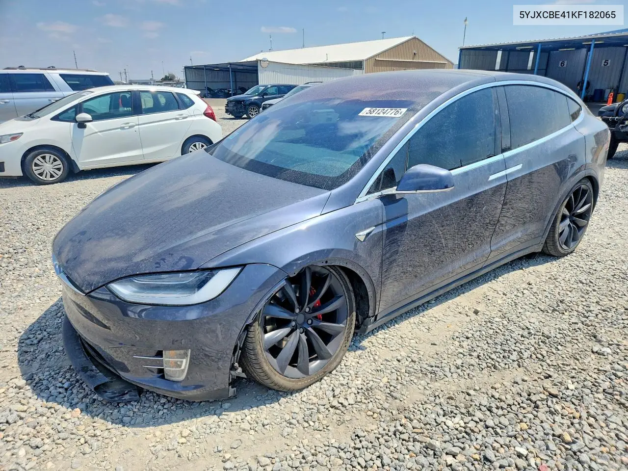 2019 Tesla Model X VIN: 5YJXCBE41KF182065 Lot: 58124776