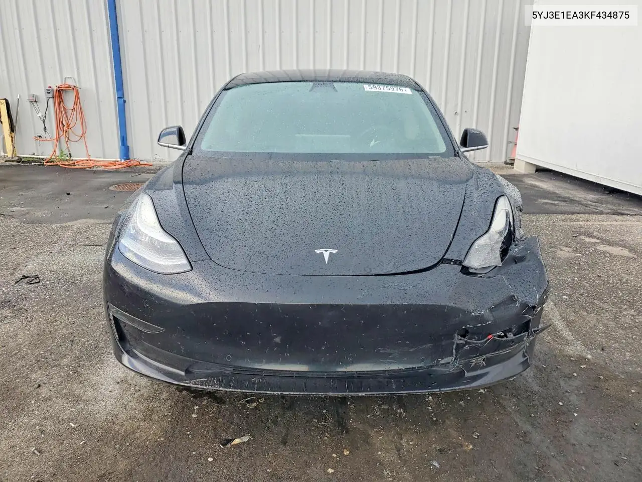 2019 Tesla Model 3 VIN: 5YJ3E1EA3KF434875 Lot: 59375976
