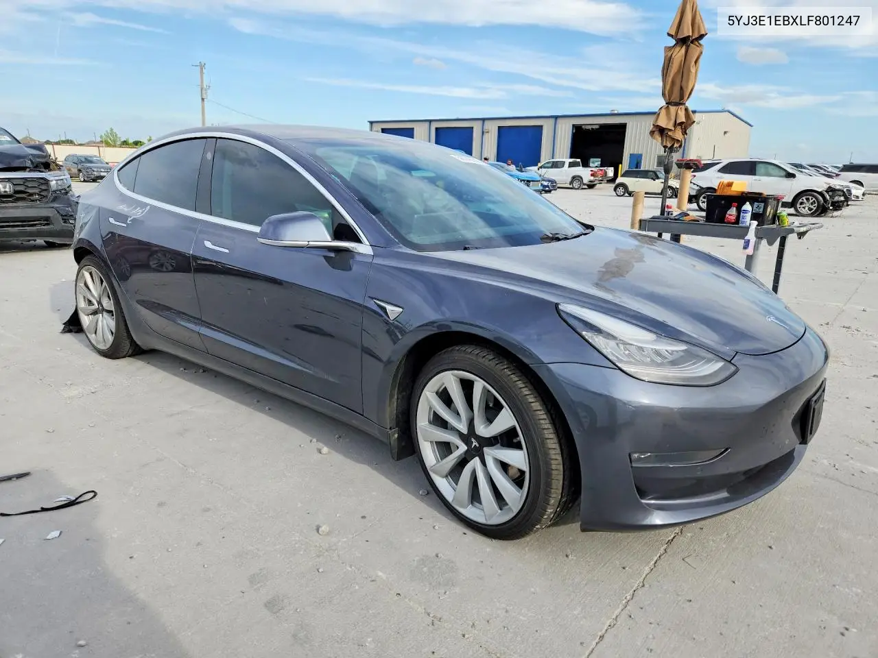 2020 Tesla Model 3 VIN: 5YJ3E1EBXLF801247 Lot: 56748606