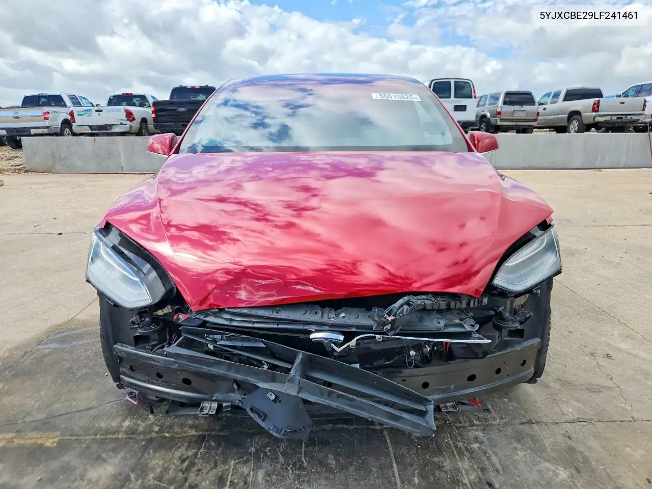 2020 Tesla Model X VIN: 5YJXCBE29LF241461 Lot: 56813626
