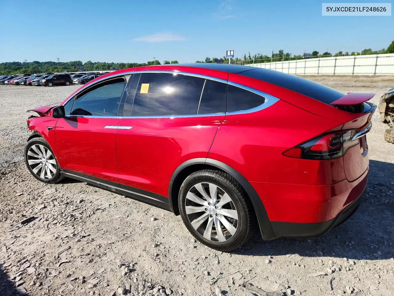2020 Tesla Model X VIN: 5YJXCDE21LF248626 Lot: 57519876