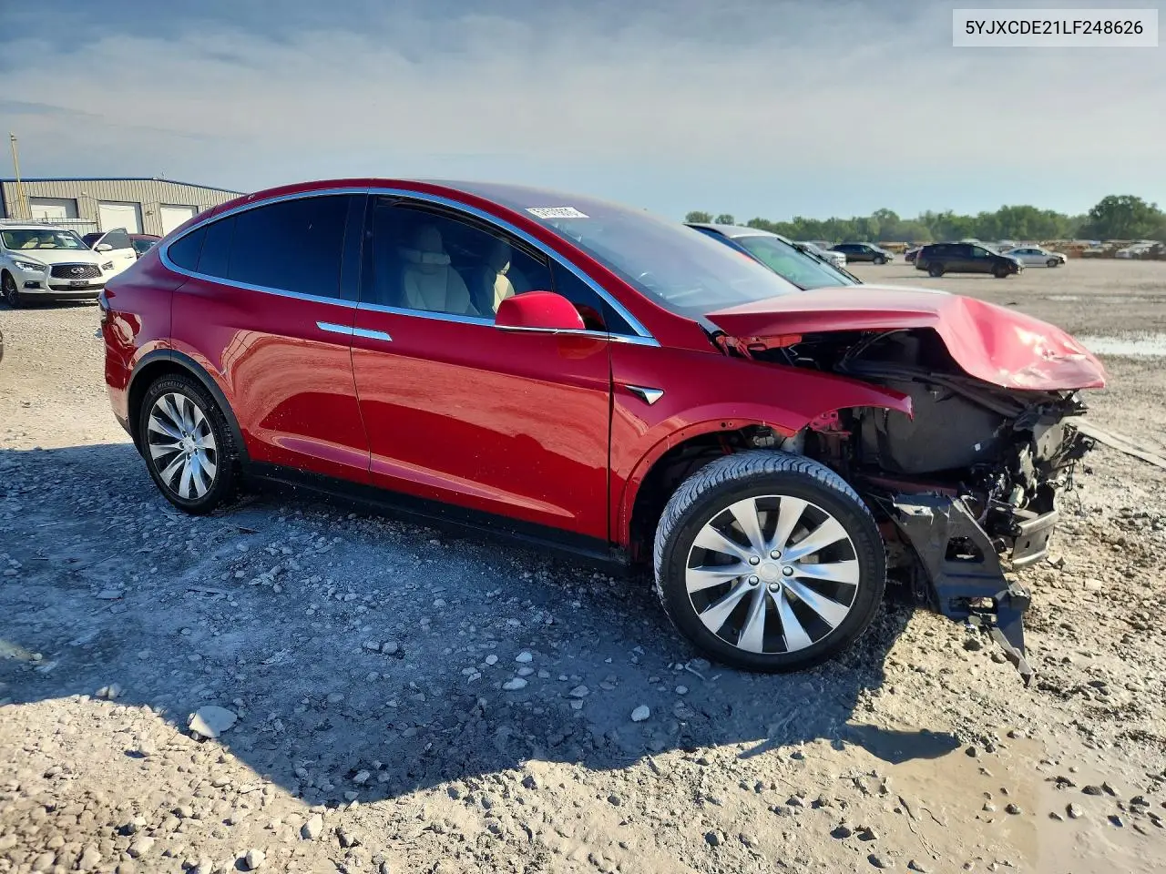 2020 Tesla Model X VIN: 5YJXCDE21LF248626 Lot: 57519876