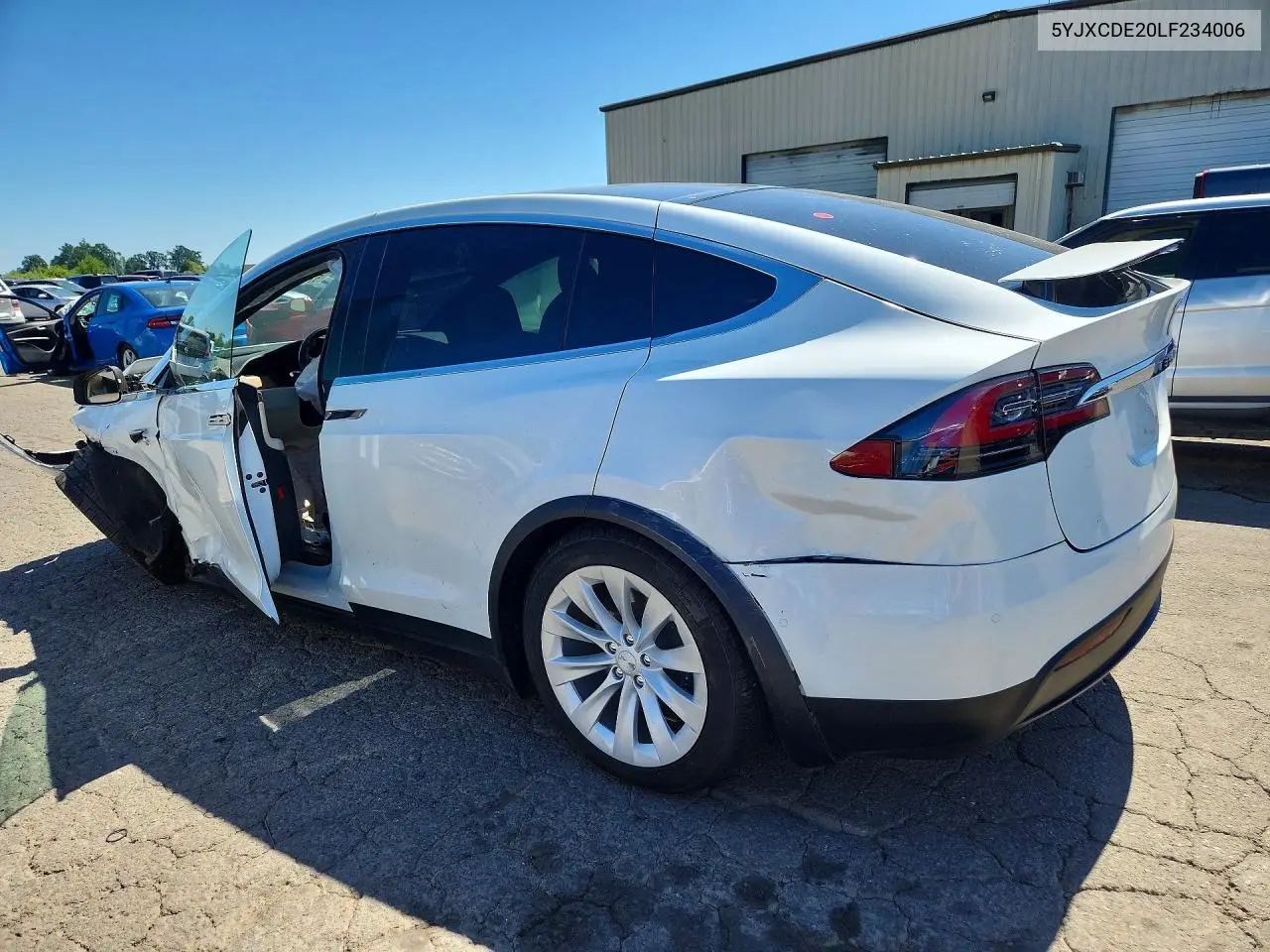2020 Tesla Model X VIN: 5YJXCDE20LF234006 Lot: 57691116