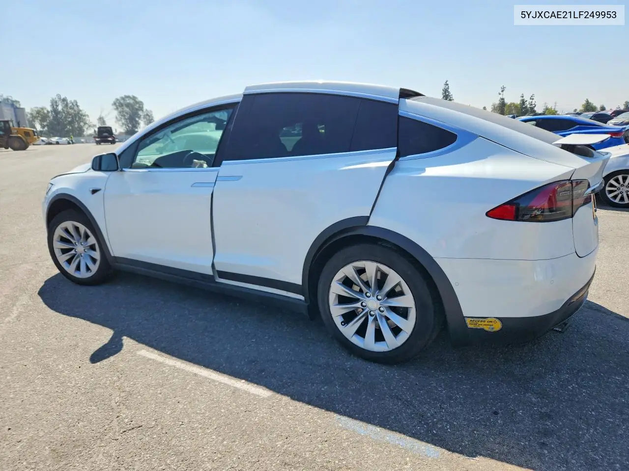 2020 Tesla Model X VIN: 5YJXCAE21LF249953 Lot: 57692036