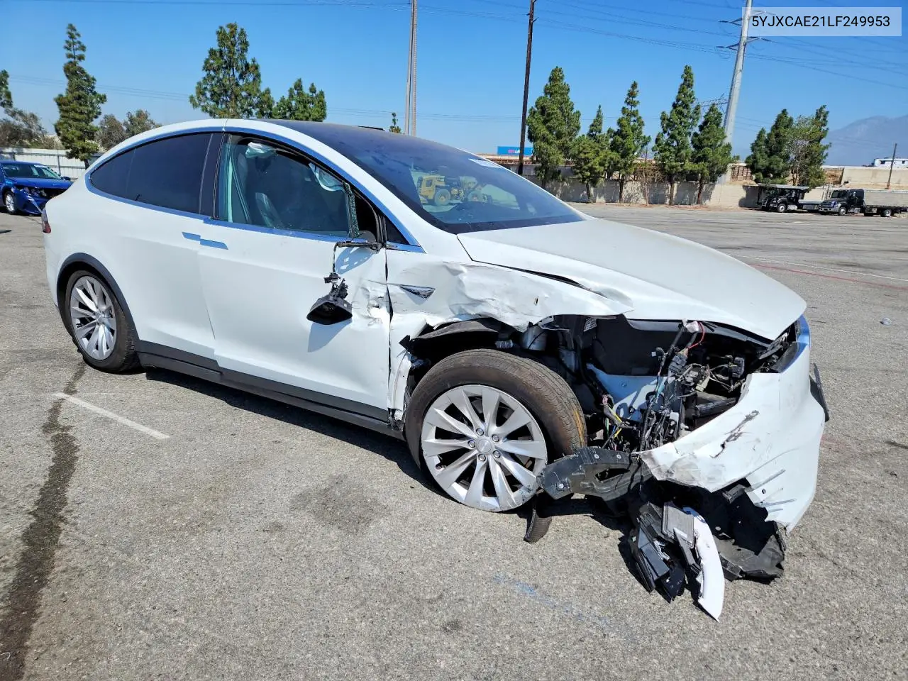 2020 Tesla Model X VIN: 5YJXCAE21LF249953 Lot: 57692036