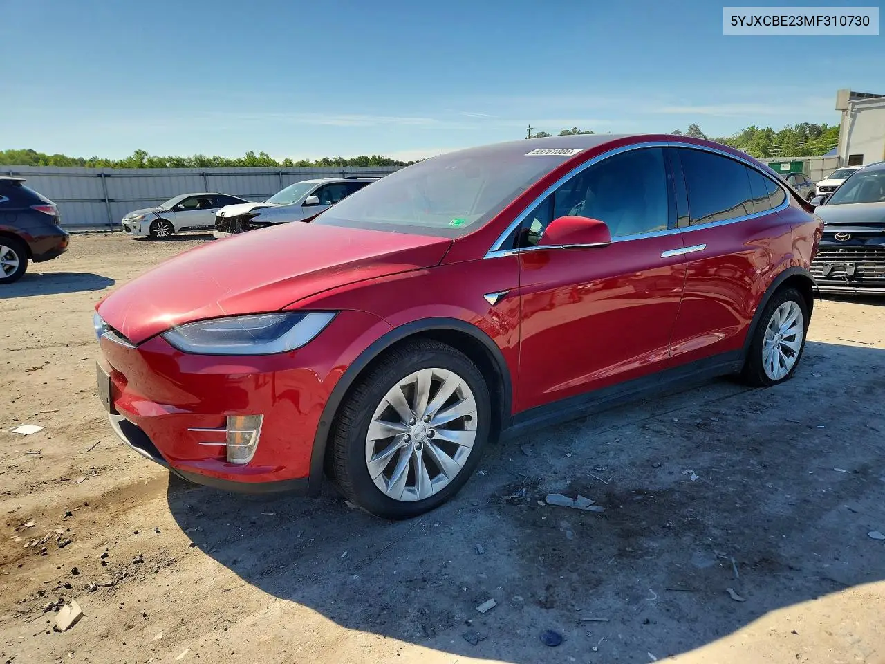 2021 Tesla Model X VIN: 5YJXCBE23MF310730 Lot: 55761806