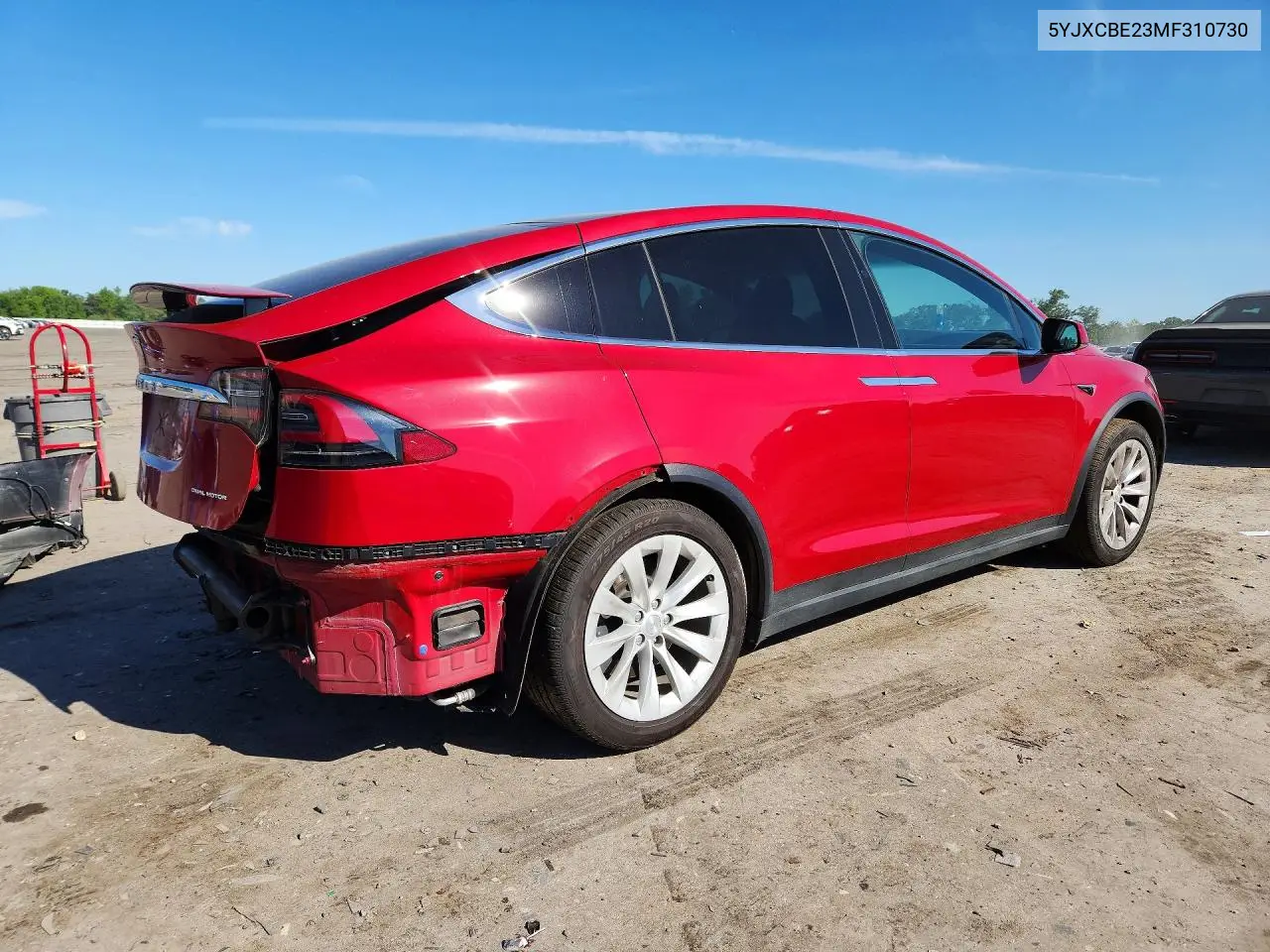 2021 Tesla Model X VIN: 5YJXCBE23MF310730 Lot: 55761806