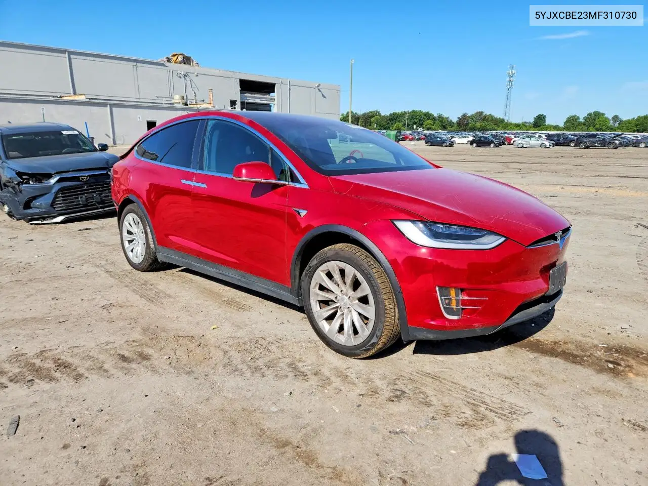 2021 Tesla Model X VIN: 5YJXCBE23MF310730 Lot: 55761806